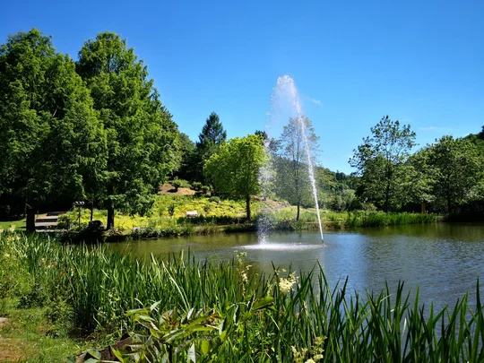 Wasserfontäne im Kurpark Daun