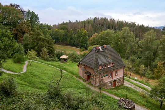 Rollifahrer können die Waldhusche in Hinterhermsdorf auf einem barrierefreien Pfad erkunden. Rollifahrer können die Waldhusche in Hinterhermsdorf auf einem barrierefreien Pfad erkunden.