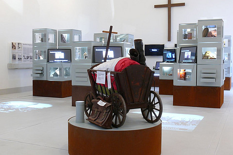 Ein Ausstellungsstück in der Dokumentationsstätte Gnadenkirche Tidofeld. 