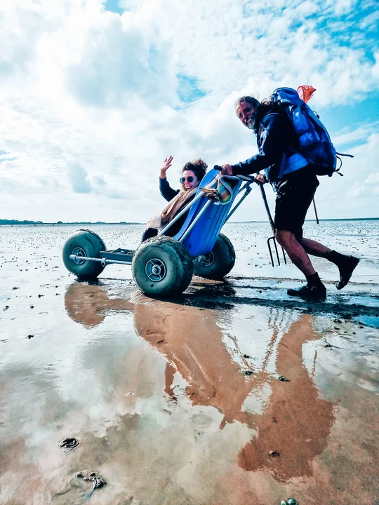 Wattmobil im Wattenmeer