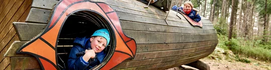 Verfügt über barrierefreie Wandwege: das barrierefreie Walderlebniszentrum Waldhusche. Verfügt über barrierefreie Wandwege: das barrierefreie Walderlebniszentrum Waldhusche.