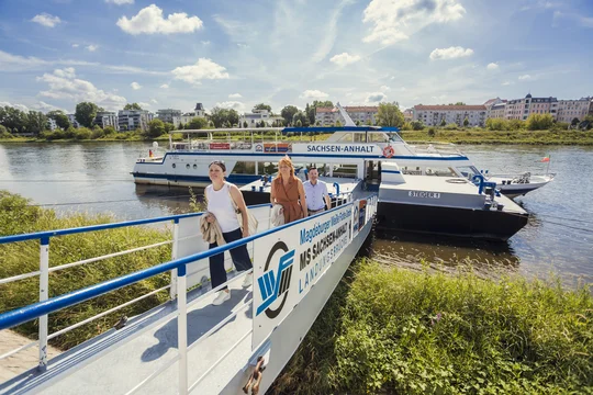 Mit der Weißen Flotte auf der Elbe unterwegs, Foto: Matthias Piekacz