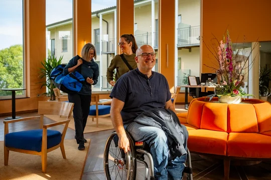 Rollstuhlfahrer willkommen: Das Seehotel Rheinsberg ist komplett barrierefrei.