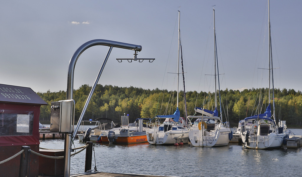 Hebelift am Hafencamp Senftenberg