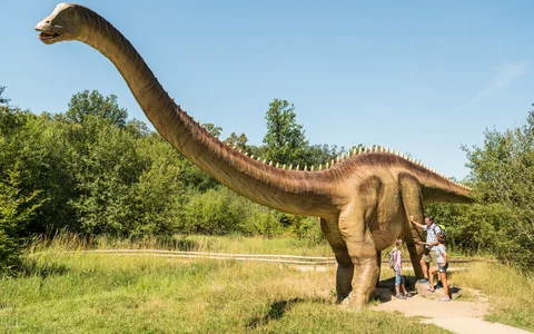 Modell einen lebensgroßen Dinos